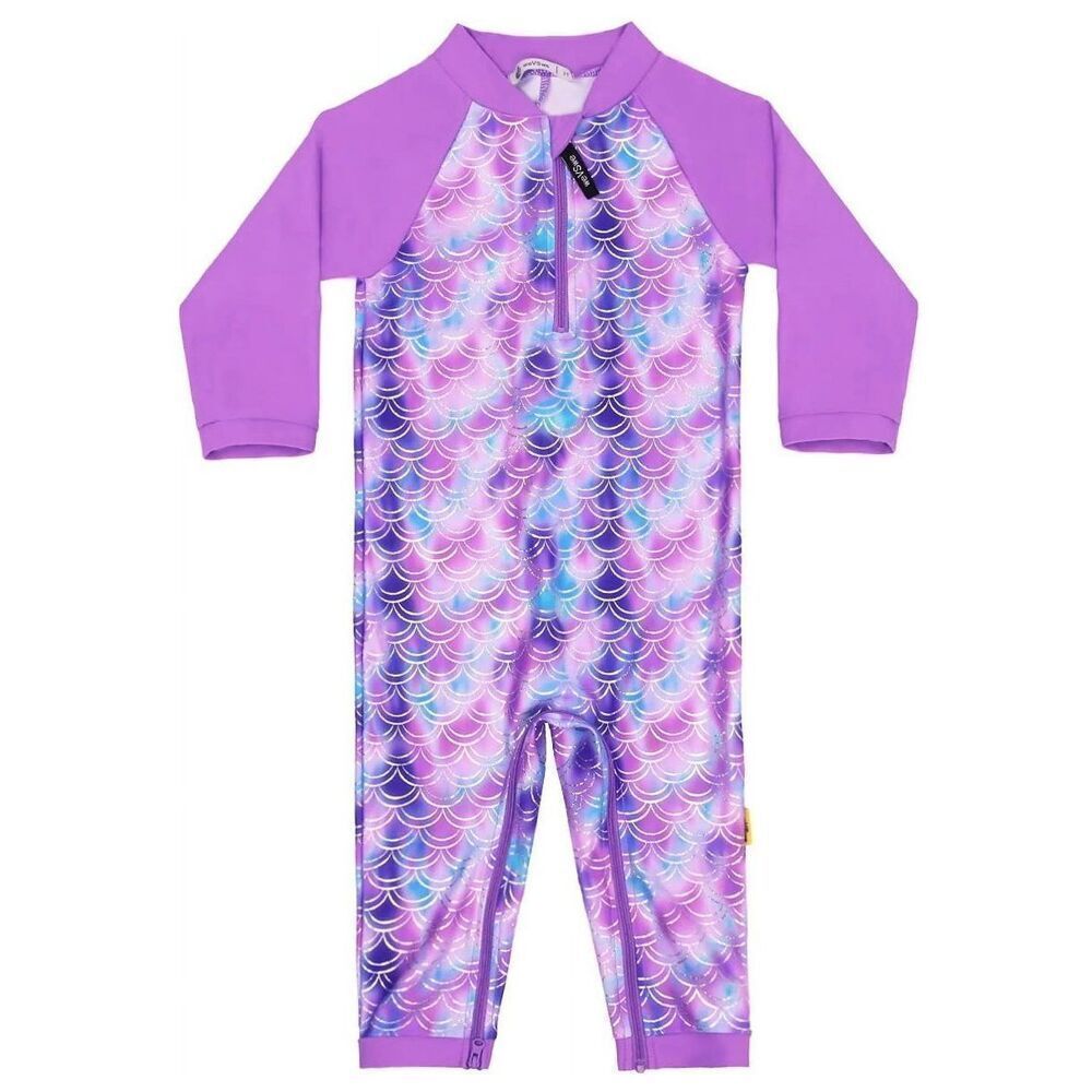 New Girls Purple Mermaid Swimsuit 12-18m